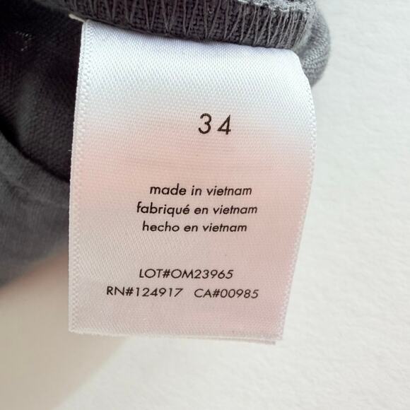 ONIA Mens' Straight-Leg 100% Linen Trousers Grey Size 34 Casual Flat Front - Picture 6 of 9